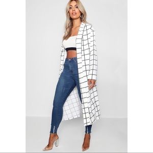 Windowpane Checked Duster